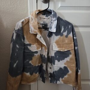 DR2 Multicolor Tie-Dye Jean Jacket